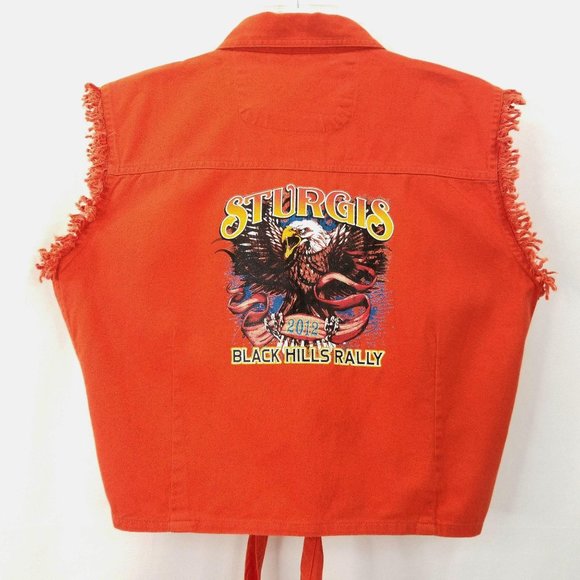 Sturgis 2012 Black Hills Rally Shirt Top NEW Lg - Picture 8 of 10